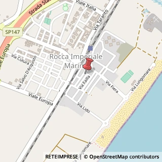 Mappa Via Fratelli Bandiera, 6, 87074 Rocca Imperiale Marina CS, Italia, 87074 Rocca Imperiale, Cosenza (Calabria)
