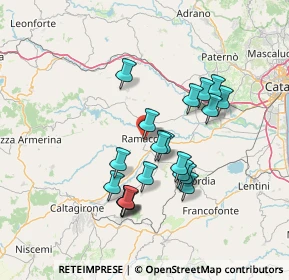 Mappa Via Richard Wagner, 95040 Ramacca CT, Italia (14.3405)