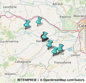 Mappa Via Richard Wagner, 95040 Ramacca CT, Italia (9.73615)