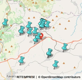 Mappa Contrada Zaccanello, 92020 Racalmuto AG, Italia (3.6615)