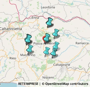 Mappa Via Sette Cantoni, 94015 Piazza Armerina EN, Italia (10.8735)