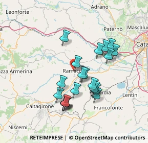 Mappa Via Camillo Benso Conte di Cavour, 95040 Ramacca CT, Italia (14.398)