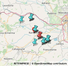 Mappa Via Camillo Benso Conte di Cavour, 95040 Ramacca CT, Italia (11.2865)