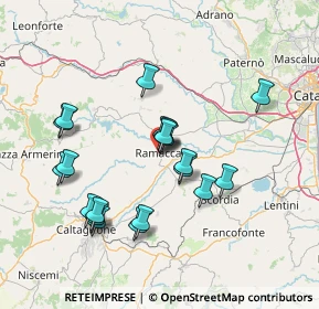 Mappa Via Camillo Benso Conte di Cavour, 95040 Ramacca CT, Italia (15.3725)
