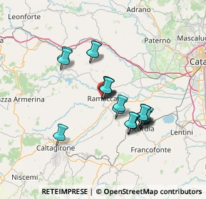 Mappa Via Camillo Benso Conte di Cavour, 95040 Ramacca CT, Italia (12.0525)