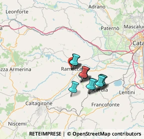 Mappa Via Camillo Benso Conte di Cavour, 95040 Ramacca CT, Italia (10.388)