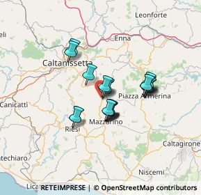 Mappa Contrada Canalotto - Gammarera, 94012 Barrafranca EN, Italia (10.8165)