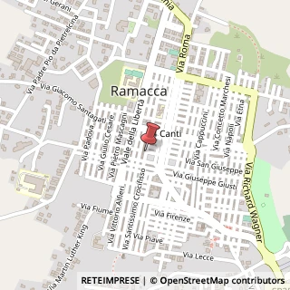 Mappa Piazza Regina Elena, 25, 95040 Ramacca, Catania (Sicilia)