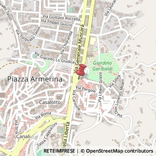 Mappa Piazza Generale Cascino, 9, 94015 Piazza Armerina, Enna (Sicilia)