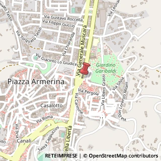 Mappa Piazza Generale Cascino, 13, 94015 Piazza Armerina, Enna (Sicilia)