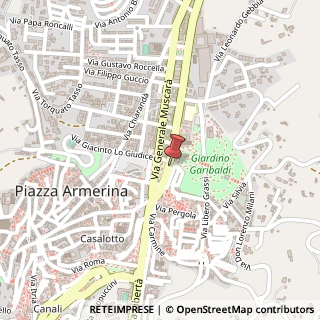 Mappa Piazza Generale Cascino, 29, 94015 Piazza Armerina, Enna (Sicilia)