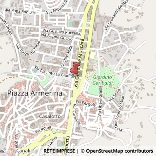 Mappa Via Monsignore Sturzo, 94015 Piazza Armerina EN, Italia, 94015 Piazza Armerina, Enna (Sicilia)
