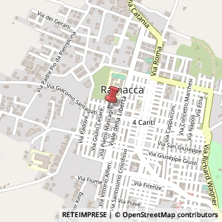 Mappa Via Pietro Mascagni, 87, 95040 Ramacca, Catania (Sicilia)