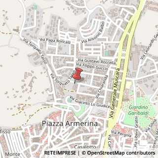 Mappa Via Ammiraglio la Marca, 38, 94015 Piazza Armerina, Enna (Sicilia)