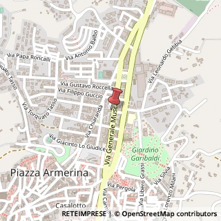 Mappa Viale muscara' generale 39, 94015 Piazza Armerina, Enna (Sicilia)