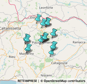 Mappa Via la Marca, 94015 Piazza Armerina EN, Italia (9.7035)