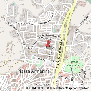 Mappa Via Ammiraglio la Marca, 21, 94015 Piazza Armerina, Enna (Sicilia)