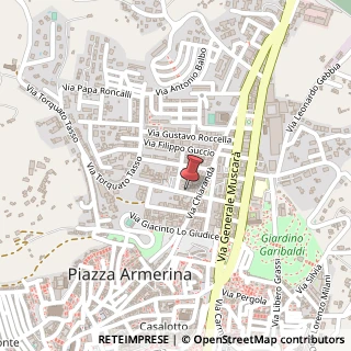 Mappa Via Ammiraglio la Marca, 13, 94015 Piazza Armerina, Enna (Sicilia)