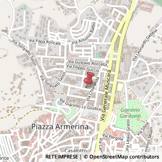 Mappa Via Ammiraglio la Marca, 11, 94015 Piazza Armerina, Enna (Sicilia)