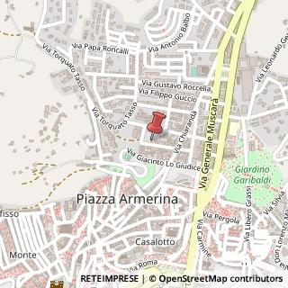 Mappa Via Monsignor Palermo, 83, 94015 Piazza Armerina, Enna (Sicilia)