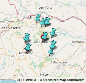 Mappa Via Monsignor Sebastiano Rosso, 94015 Piazza Armerina EN, Italia (10.3575)