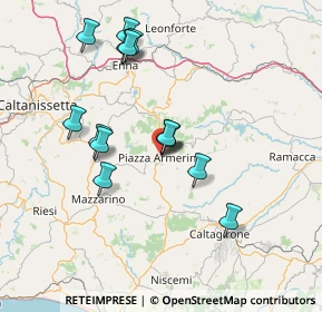 Mappa Via Monsignor Sebastiano Rosso, 94015 Piazza Armerina EN, Italia (15.36929)