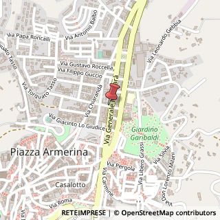 Mappa Via roccella gustavo 31, 94015 Piazza Armerina, Enna (Sicilia)