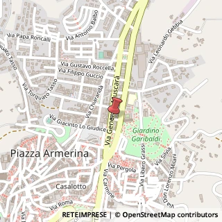 Mappa Via Generale Muscarà, 25, 94015 Piazza Armerina, Enna (Sicilia)