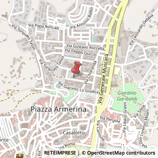 Mappa Via Monsignor Palermo, 75, 94015 Piazza Armerina, Enna (Sicilia)
