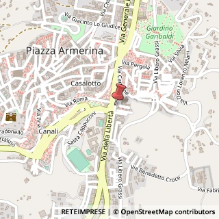 Mappa Piazza Alcide De Gasperi, 8, 94015 Piazza Armerina, Enna (Sicilia)