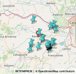 Mappa Via Enrico Fermi, 95040 Ramacca CT, Italia (13.032)