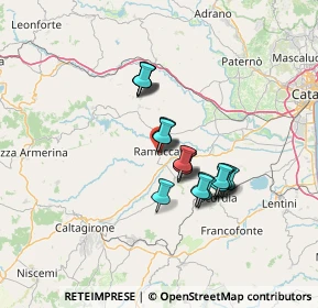 Mappa Via Enrico Fermi, 95040 Ramacca CT, Italia (11.19)