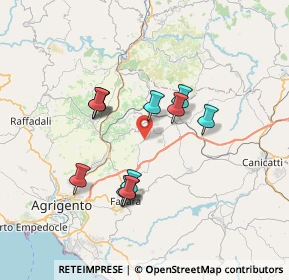 Mappa Contrada, 92020 Grotte AG, Italia (6.88833)