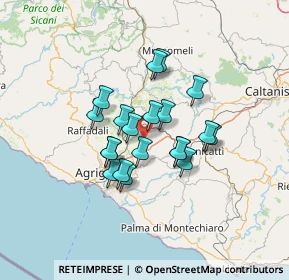 Mappa Contrada, 92020 Grotte AG, Italia (11.114)