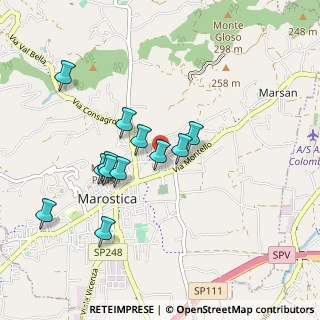 Mappa Via G. P. Matteazzi, 36063 Marostica VI, Italia (0.82083)