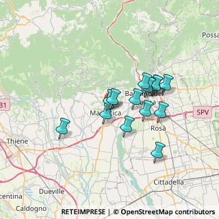 Mappa Via G. P. Matteazzi, 36063 Marostica VI, Italia (5.64733)
