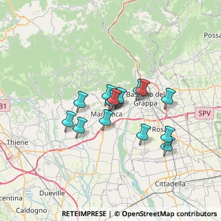 Mappa Via G. P. Matteazzi, 36063 Marostica VI, Italia (5.07714)