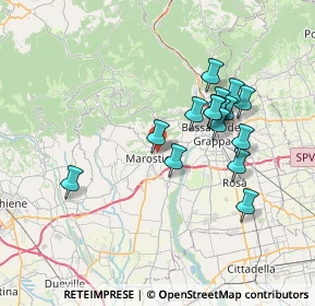 Mappa Via G. P. Matteazzi, 36063 Marostica VI, Italia (6.41813)