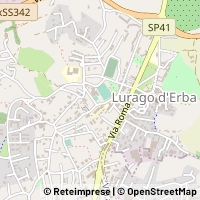 Kaart Lurago d'Erba