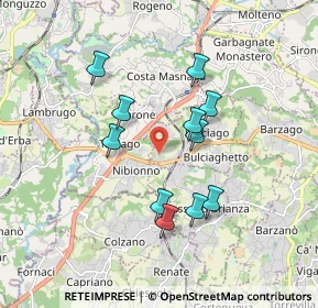 Mappa Via Campolasco, 23892 Bulciago LC, Italia (1.54818)