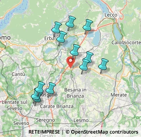 Mappa Via Campolasco, 23892 Bulciago LC, Italia (7.02083)