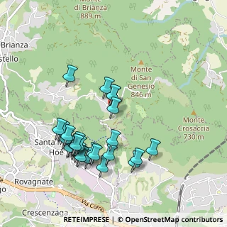 Mappa Via Raffaello Sanzio, 23889 Santa Maria Hoè LC, Italia (0.98571)