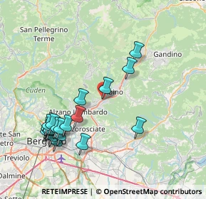 Mappa Via Antonio, 24027 Nembro BG, Italia (8.528)