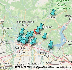 Mappa Via Antonio, 24027 Nembro BG, Italia (11.6885)