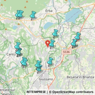 Mappa Via Nazario Sauro, 22040 Lurago D'erba CO, Italia (4.91625)
