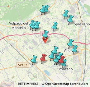 Mappa Vicolo Ciclamino, 31050 Povegliano TV, Italia (3.8695)