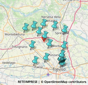 Mappa Vicolo Ciclamino, 31050 Povegliano TV, Italia (6.91474)