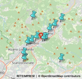 Mappa Via A. Fassi, 24027 Nembro BG, Italia (3.095)