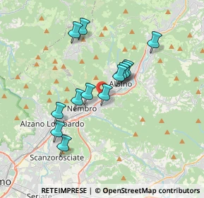 Mappa Via A. Fassi, 24027 Nembro BG, Italia (3.07)