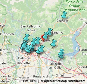 Mappa Via A. Fassi, 24027 Nembro BG, Italia (11.708)